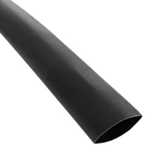 Tubo termoretráctil negro de 12,0 mm en bobina de 8 m