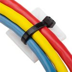 Pack de 100 bases blancas autoadhesivas 25x25mm para bridas de 6.2mm - BR10300 - 03