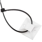 Pack de 100 bases blancas autoadhesivas 25x25mm para bridas de 6.2mm - BR10300 - 05