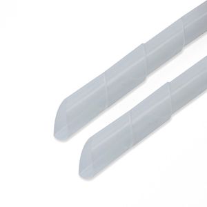 Organizador de cables. Funda blanca en espiral de 8-60 mm longitud 10 m
