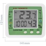 Termómetro higrómetro y reloj digital DW-0219 - AO06400 - 03