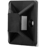 Pack de 100 bases negras autoadhesivas 25x25mm para bridas de 6.2mm - BR10400 - 07
