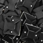 Pack de 100 bases negras autoadhesivas 25x25mm para bridas de 6.2mm - BR10400 - 04