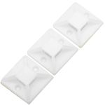Pack de 100 bases blancas autoadhesivas 20x20mm para bridas de 5mm - BR10100 - 06