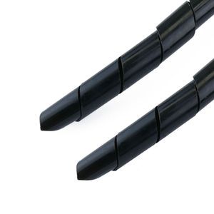 Organizador de cables. Funda negra en espiral de 6-60 mm longitud 5 m
