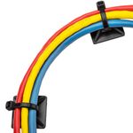 Pack de 100 bases negras autoadhesivas 20x20mm para bridas de 5mm - BR10200 - 09