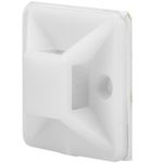Pack de 100 bases blancas autoadhesivas 25x25mm para bridas de 6.2mm - BR10300 - 07